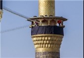 جدیدترین تصاویر از گنبد و گلدسته‌های حرم امام حسین(ع)