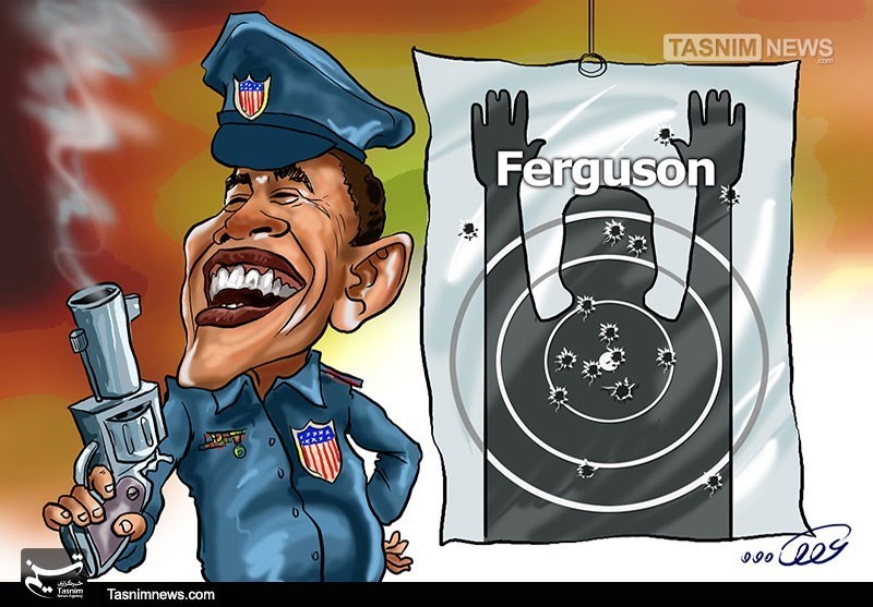 کاریکاتور/ حقوق بشر آمریکایی؛ تبعیض، قتل، سرکوب