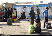 Iranian Pilgrims Crossing Mehran Border