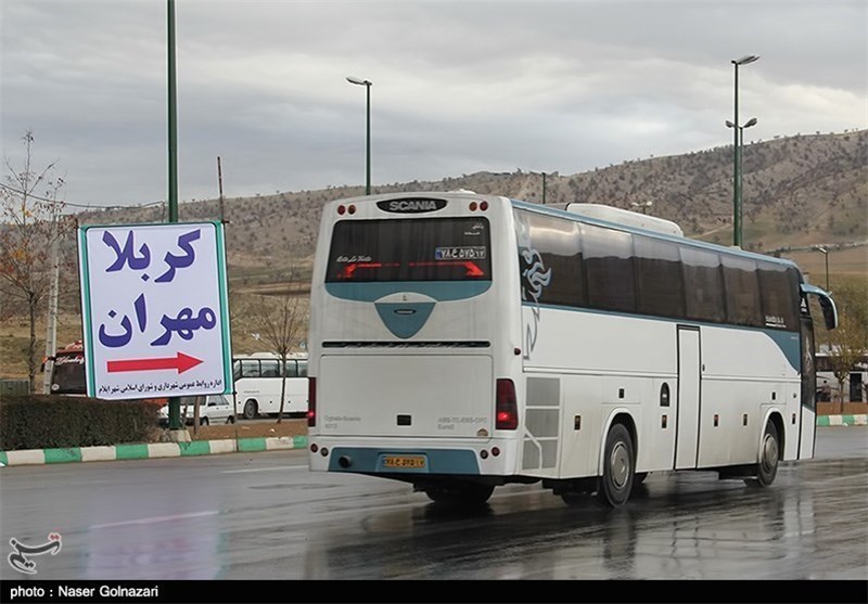 Iranian Buses Head to Transfer Pilgrims from Iraq