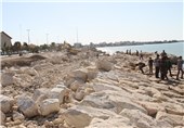 پروژه ساحل سازی بوشهر تکمیل می‌شود