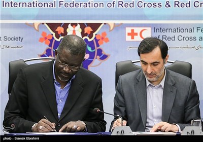 Press Conference of IFRC Secretary General in Tehran