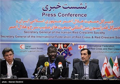 Press Conference of IFRC Secretary General in Tehran