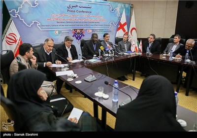 Press Conference of IFRC Secretary General in Tehran