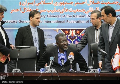 Press Conference of IFRC Secretary General in Tehran