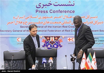 Press Conference of IFRC Secretary General in Tehran