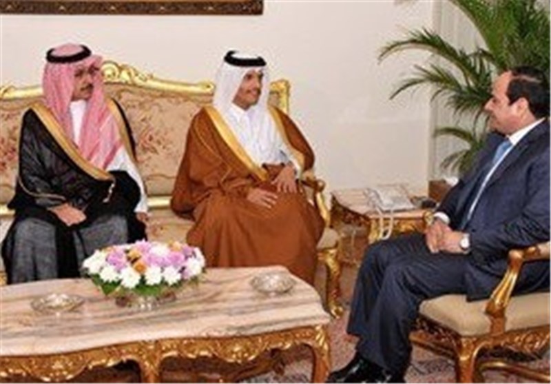 دیدار فرستاده امیر قطر با السیسی در حضور میانجی سعودی