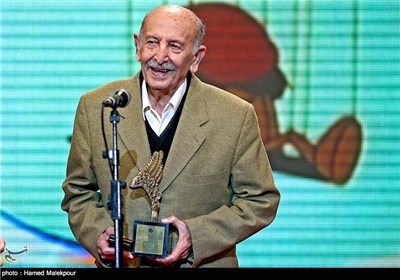 مرحوم مرتضی احمدی هنرمند پیشکسوت سینما، تئاتر، تلویزیون و رادیو در جشن بچه‌های دیروز