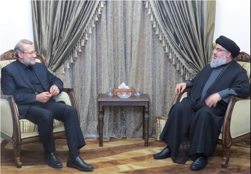 Larijani, Nasrallah Discuss Regional Developments