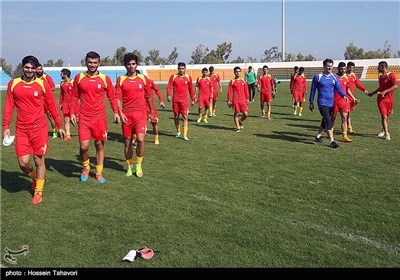 تمرین تیم ملی فوتبال امید - جزیره کیش