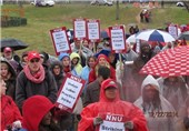 اعتصاب پرستاران آمریکایی در اعتراض به دستمزد پایین + تصاویر