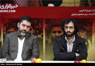 بهروز شعیبی کارگردان و سید محمود رضوی تهیه کننده سریال پرده نشین