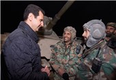 بازدید بشار اسد از خط مقدم نبرد+فیلم و عکس