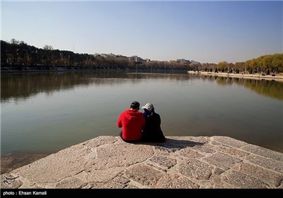 Zayanderud River in Iran's Isfehan Province