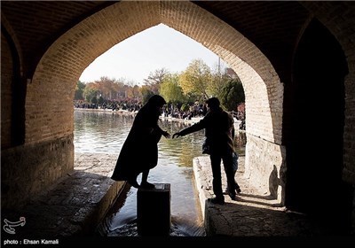 Zayanderud River in Iran's Isfehan Province