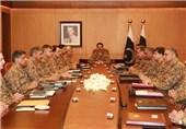 تاکید رئیس ستاد ارتش پاکستان بر اجرای طرح 20 ماده‌ای «اقدام ملی برای مبارزه با تروریسم»