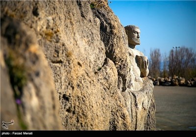 Bisutun Inscription near Iranian Western City of Kermanshah