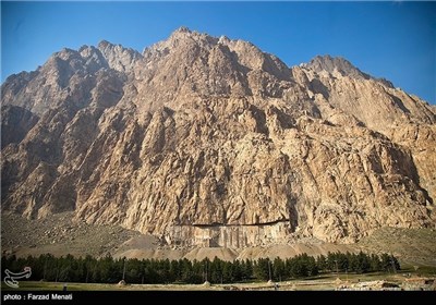 Bisutun Inscription near Iranian Western City of Kermanshah