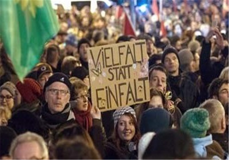 مردم شهرهای مختلف آلمان علیه جنبش ضد اسلامی &quot;پگیدا&quot; به خیابان‌ها آمدند