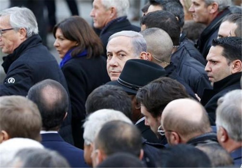 خشم همزمان صهیونیست‌ها و فرانسوی‌ها از حضور نتانیاهو در تظاهرات پاریس