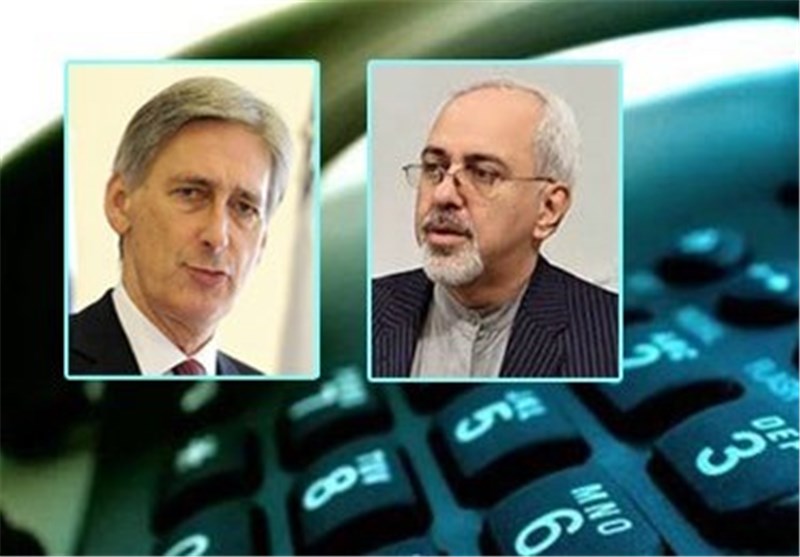 Zarif Consults with British Counterpart on Iran&apos;s Nuclear Issue