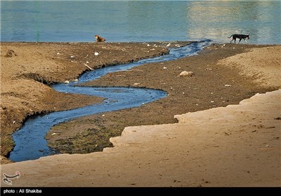 کارون در محاصره فاضلاب - اهواز