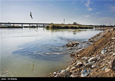 کارون در محاصره فاضلاب - اهواز