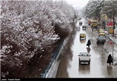 نخستین بارش برف زمستانی در کرمان