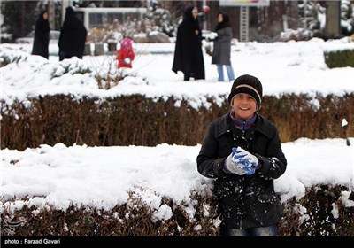 نخستین بارش برف زمستانی در کرمان