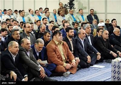 Iranian Athletes Meet with Supreme Leader