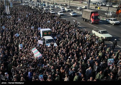 Funeral Procession of Slain Iranian Commander Held in Tehran