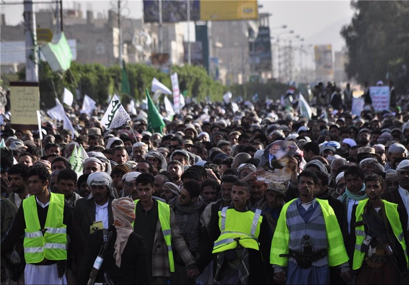 راهپیمایی مردم یمن در حمایت از انصار الله