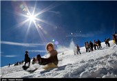 تفریحات زمستانی در ارتفاعات سپیدان- فارس