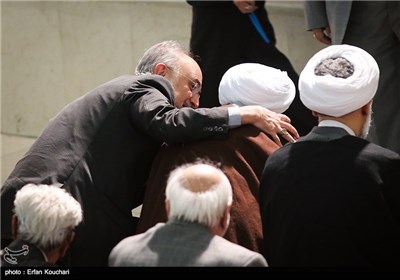 علی‌اکبر صالحی رئیس سازمان انرژی اتمی در نماز جمعه تهران