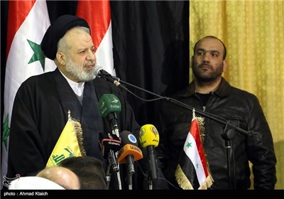مراسم ختم شهدای ایران و حزب الله در قنیطرة در دمشق - سوریه