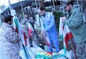 تعویض پرچم مزار شهدای انقلاب اسلامی در گلزار شهدا