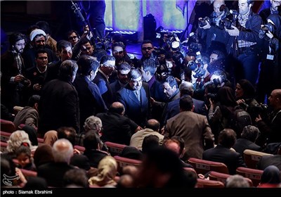 حضور علی جنتی وزیر فرهنگ و ارشاد اسلامی درافتتاحیه سی و سومین جشنواره بین‌المللی فیلم فجر