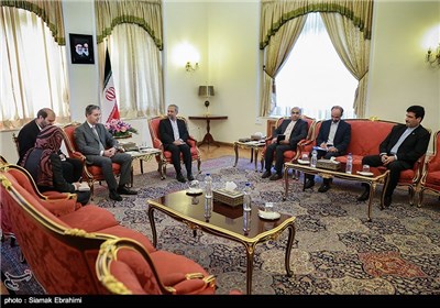 دیدار رضا خاقان تکین سفیر ترکیه در ایران با محمد نهاوندیان رئیس دفتر ریاست جمهوری