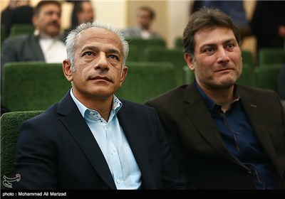 هادی طباطبایی و محمد خاکپور در نشست خبری تیم ملی فوتبال امید