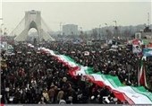 تصاویر هوایی راهپیمایی مردم تهران در 22 بهمن 1391