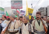 «لبیک به امام خامنه‌ای» پیام مردم کهگیلویه و بویراحمد در راهپیمایی 22 بهمن