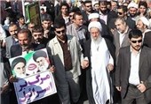 آیت‌الله مکارم شیرازی در راهپیمایی روز جهانی قدس شرکت کرد
