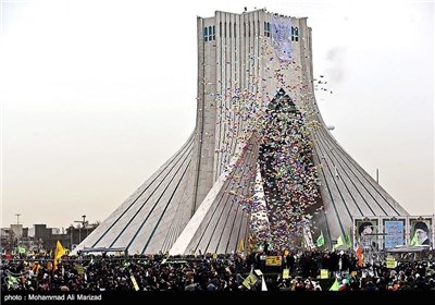 People in Tehran Stage Rallies on Revolution Anniversary