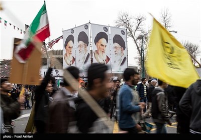 People in Tehran Stage Rallies on Revolution Anniversary