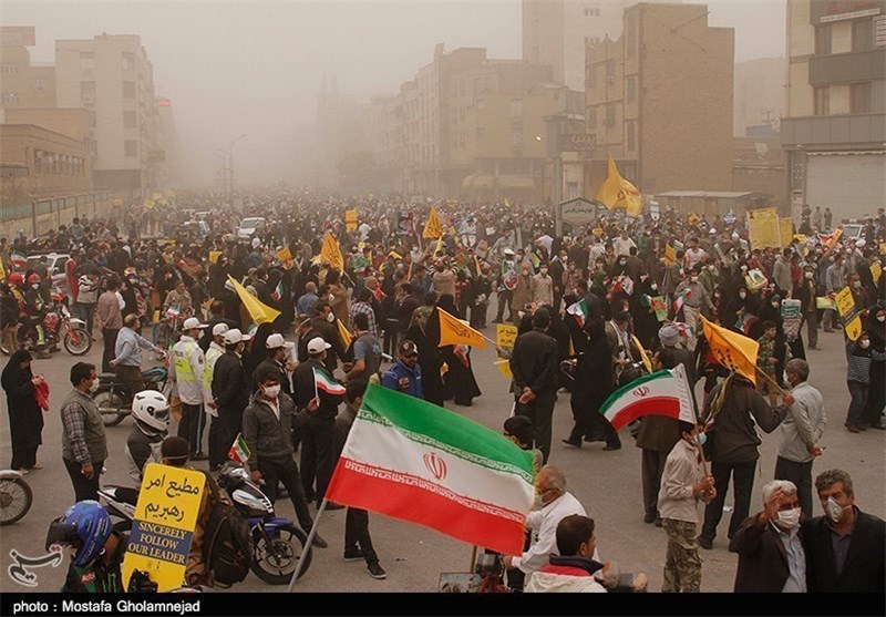 راهپیمایی مردم خوزستان در 22 بهمن به روایت تصویر