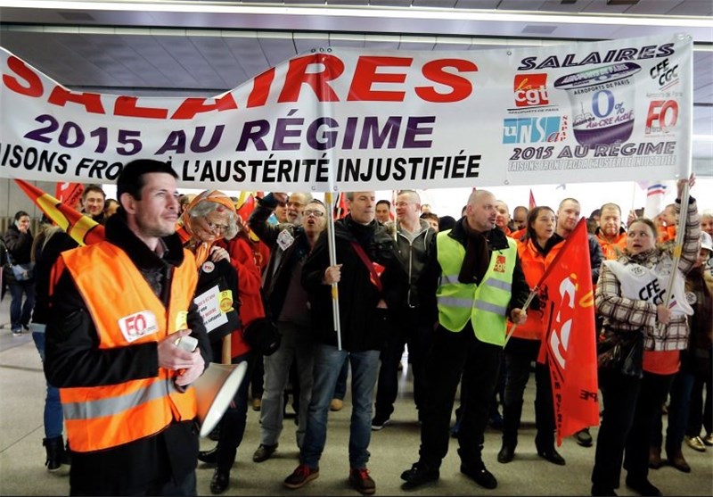 اعتصاب کارکنان فرودگاه‌های پاریس موجب اختلال پروازها شد