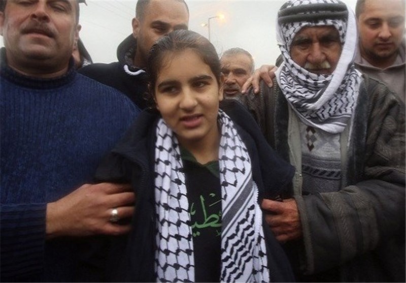 کوچکترین زندانی فلسطینی آزاد شد