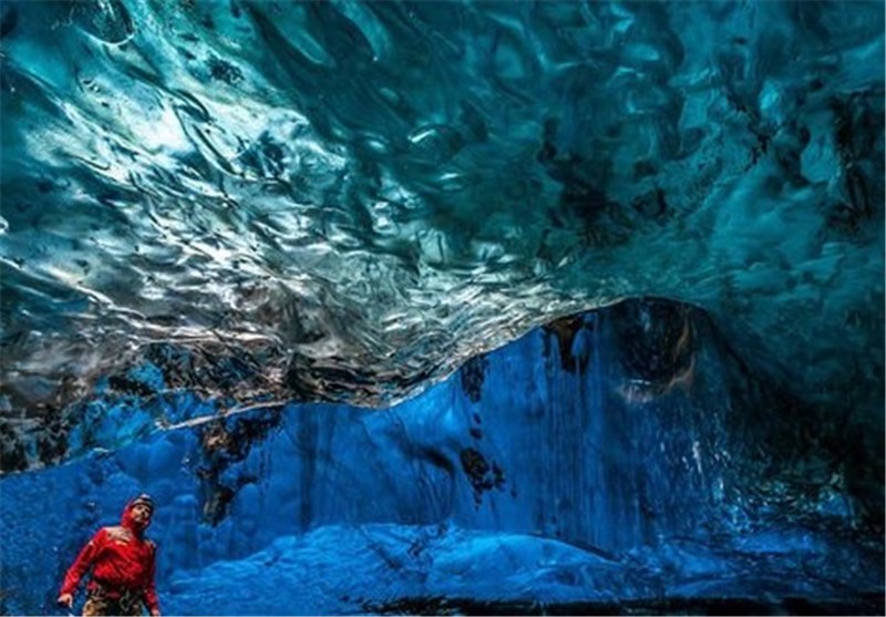 تصاویر غارهای یخی در ایسلند