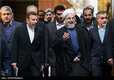 Iran’s President Hassan Rouhani Visits Exhibition of Space Industry