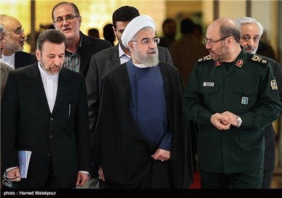 Iran’s President Hassan Rouhani Visits Exhibition of Space Industry